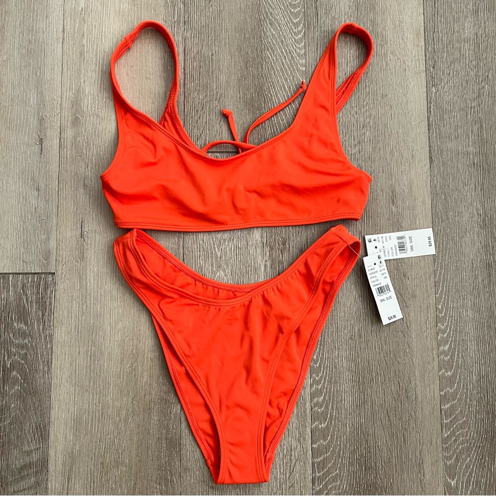 Pacsun Orange Taylor Bikini Set